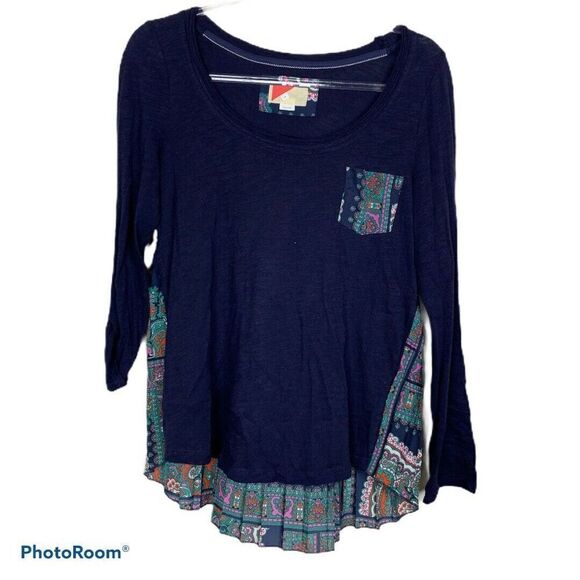Paper‎ Locket Anthropologie Pleated Back Top - Picture 1 of 6